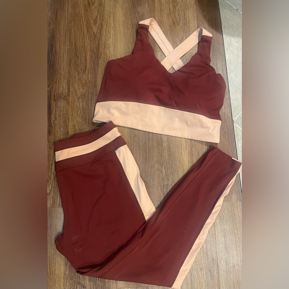 FLX AFFIRMATION HIGH WAISTED LEGGINGS w/MATCHING SPORTS BRA